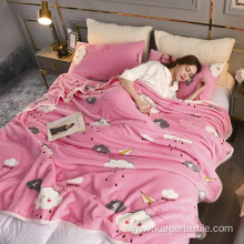 Amazon Hot selling Customized high Quality plush blanket